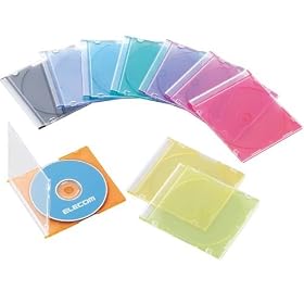 ELECOM CD DVD Blu-ray �X�����v���P�[�X 1�����[ 10�� 10�F CCD-01710C