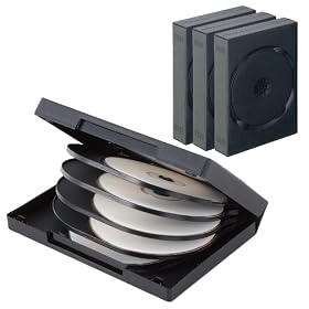 ���A�X DVD�P�[�X 10�����[ x 3�Z�b�g �u���b�N DVD-A009-3BK