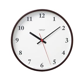 Lemnos Plywood clock �u���E�� LC05-02 BW