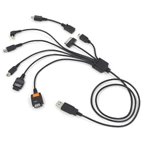 7+1in1USB�[�d�P�[�u�� microUSB�R�l�N�^�t���@�u���b�N���f���@RCG-U7SPB+M
