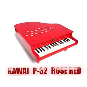 【クリックで詳細表示】ミニピアノ P-32 赤 1105-R