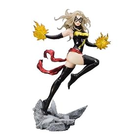 Ms.MARVEL MARVEL BISHOUJO�X�^�`���[ �~�X�E�}�[�x�� (1/7�X�P�[�� PVC�h���ς݊����i)