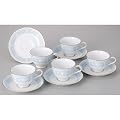 Noritake �t�@�C���|�[�Z���� ���[�X�E�b�h�S�[���h �e�B�[�E�R�[�q�[�q�M 5�q�Z�b�g H9587A/1507