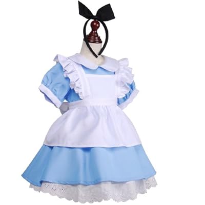 不思議の国のアリス風 パニエ付きワンピース (キッズ用・100サイズ対応)