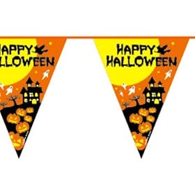 12�����t���b�O�o�i�[ �n�b�s�[�n���E�B�� 12���� Flag Banner -Happy Halloween -802754