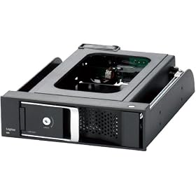 Logitec �����^HDD���[�_�[���C�^ 3.5�C���` SATA�ڑ� ��p�t�@������ 5�C���`�x�C�����^ �u���b�N LHR-IS01BK