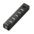 iBUFFALO USB2.0Hub �o�X�p���[ 7�|�[�g �d���W���X�C�b�`�t �u���b�N BSH7U02BK