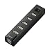 iBUFFALO USB2.0Hub �o�X�p���[ 7�|�[�g �d���W���X�C�b�`�t �u���b�N BSH7U02BK