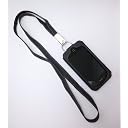 【iPhone4S対応】Deff 多機能 iPhone4/4S PUレザーケース（ネックストラップ付）ネイビー
