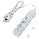 ELECOM �Ɨ��X�C�b�`�t�h�΃^�b�v 2P4�� 2.5m �z���C�g T-F5425WH�G���R���ɂ��