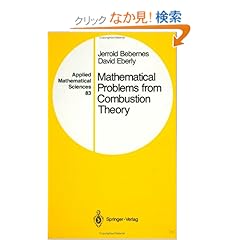 【クリックでお店のこの商品のページへ】Mathematical Problems from Combustion Theory (Applied Mathematical Sciences): Jerrold Bebernes, David Eberly: 洋書