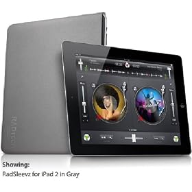 RadSleevz Form-Fitting Sleeve for Apple iPad/iPad2 Gray [Apple iPad�p/iPad2�p ��RadSleevz�ی�P�[�X �O���[]