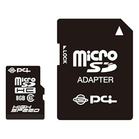 PLANEX �n�C�X�s�[�hClass6�Ή� microSDHC�J�[�h 8GB (SDHC�A�_�v�^&�g���X�^�[�g�і��\Lite/�����v���_�E�����[�h�t) PL-MicroSDHC8