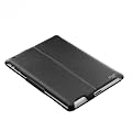 Acase Slim PU ���U�[�P�[�X for new iPad / iPad 2 �u���b�N �i�X�^���h�@�\�E�p�x�����@�\�t�j