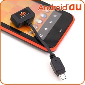 au�X�}�[�g�t�H���Ή�[IS�V���[�Y�Ή�]��au�[�d���microUSB�[�d�ϊ��A�_�v�^(�u���b�N)