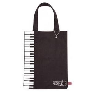 【クリックでお店のこの商品のページへ】靴下にゃんこ★トートバッグ★大好き音楽シリーズ CS77601