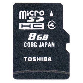 ���� TOSHIBA microSDHC(�}�C�N��SDHC)�J�[�h 8GB CLASS4 [�C�O�p�b�P�[�W]