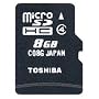 ���� TOSHIBA microSDHC(�}�C�N��SDHC)�J�[�h 8GB CLASS4 [�C�O�p�b�P�[�W]
