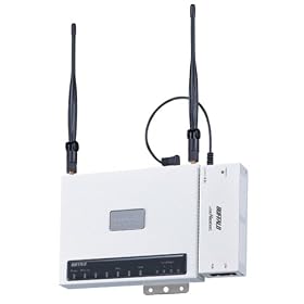 BUFFALO AirStationPro ����LAN�A�N�Z�X�|�C���g �n�C�Q�C���A���e�i&PoE��d�A�_�v�^�Z�b�g WLAH-HG-G54/R