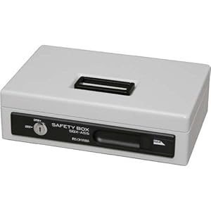 【クリックで詳細表示】アイリスオーヤマ 手提げ金庫 SBX-A5S グレー SBXA5SGY