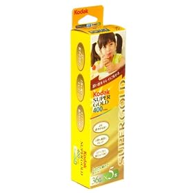 Kodak 35mm ��ʗp �J���[ �l�K�e�B�u �t�B���� SuperGold 400-36���B��-5�{�p�b�N 6031595