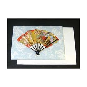 �a�����ړI�J�[�h�@��J�[�h�i��j�@�ԎԐ}�@�O���[�e�B���O�J�[�h�@Japanese folding fan for card(FO-802�j