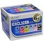 G&G EPSON IC6CL32�݊� 6�p�b�N(�u���b�N�E�C�G���[�E�}�[���^�E�V�A���E���C�g�}�[���^�E���C�g�V�A��) NIE-IC32-6PACK