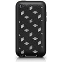 XtremeMac iPod touch 第4世代用 ケース(透明プラスチックとブラック成型シリコンの組み合わせ)滑りにくいシリコングリップ Hybrid IPT-HY4-13