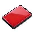BUFFALO �ϏՌ� �X����&���C�g �|�[�^�u��HDD 500GB ���b�h HD-PNT500U2-R