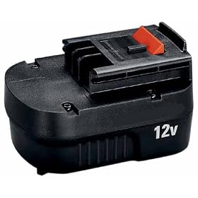 BLACK AND DECKER 12V ���e�ʃX���C�h���o�b�e���[�p�b�N A12EX