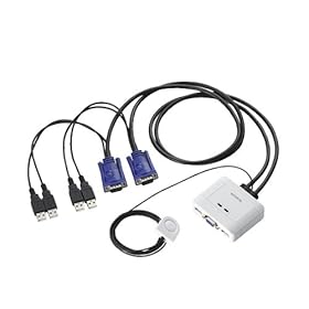 【クリックで詳細表示】ELECOM USB⇔USBパソコン切替器 KVM-KUSN