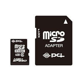 PLANEX Xperia�Ή� �n�C�X�s�[�hClass6 microSDHC�J�[�h4GB (SDHC�A�_�v�^&�g���X�^�[�g�і��\Lite/�����v���_�E�����[�h�t) PL-MicroSDHC4