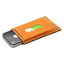 アベニューディー ICカード本革パスケース for iPhone 4S/4 キャメル（読取りエラー防止シート付属）