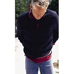 Eddie Bauer(エディー・バウアー) コットンジップモック(ノーティカルブルー L)