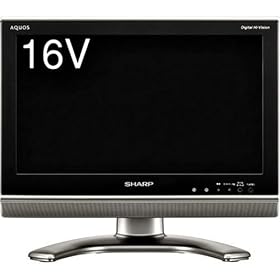 SHARP AQUOS 16V�^ �n��BS�110�xCS�f�W�^���n�C�r�W�����t���e���r LC-16E1B �u���b�N