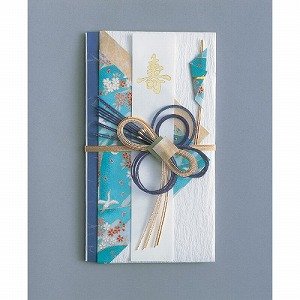 【クリックで詳細表示】マルアイ 和ごころ金封 重ね 青 キ-608B 5セット