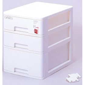 【クリックで詳細表示】収納BOX バンテ ホワイト P-412 W