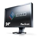 NANAO FlexScan 24�C���` TFT���j�^ 1920x1200 D-Sub15Pin DVI-D24Pin  �X�s�[�J�[�t �u���b�N S2402W-HXBK