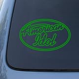  AMERICAN IDOL - Vinyl Car Decal Sticker #A1578 | Vinyl Color: Green