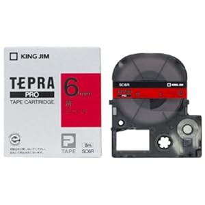 【クリックで詳細表示】KING JIM PROテープカートリッジ カラーラベル SC6R