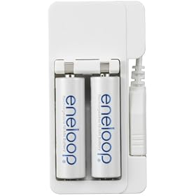 SANYO eneloop USB��p�[�d��Z�b�g(�P3�` eneloop �[�d�r 2�t) N-MDU01S