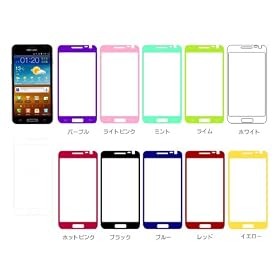 GALAXY SII WiMAX ISW11SC �Ή� �J���[�t���ی�t�B���� (au Galaxy S2 HD)  MUSTANG Color Film Sheet + �z�[���{�^���V�[�� home button�yBlack(��)�z