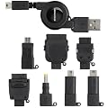 GREEN HOUSE �g�ѓd�b USB�[�d�P�[�u�� �u���b�N (7�R�l�N�^+MiniB5�^�C�v) GH-USB-8ADK
