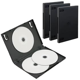 LOAS DVD�P�[�X3�����[�^�C�v 3���Z�b�g �u���b�N DVD-NA005-3BK