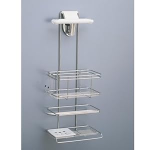 【クリックでお店のこの商品のページへ】隙間収納 バス シャンプー 収納 『ステンレス製 シャワー ラック 3段』(A794)