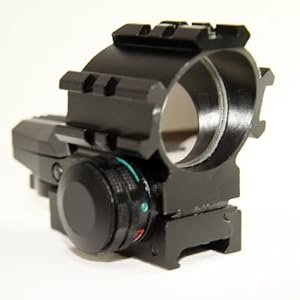 【クリックで詳細表示】ANS Optical レール付オープン ダットサイト ドットサイト 4種レティクル切り替え可能