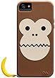 Case-Mate ���{���K�i iPhone5 CREATURES: Bubbles Monkey Case, Brown �N���[�`���[�Y: �o�u���X �����L�[&�o�i�i �V���R�� �P�[�X, �u���E�� CM022446