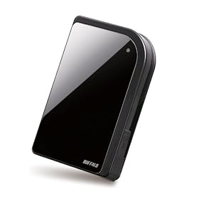 BUFFALO �ΏՌ� �Z�L�����e�B�[�@�\���� �|�[�^�u��HDD 320GB �u���b�N HD-PXT320U2-BK