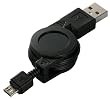 iBUFFALO USB�P�[�u�� 2.0�Ή� A-TYPE:microB ������� 0.8m �u���b�N BSMPC02U08BK