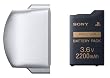 �o�b�e���[�p�b�N(2200mAh) PSP-2000�V���[�Y�p�o�b�e���[�J�o�[(�A�C�X�E�V���o�[)�t��